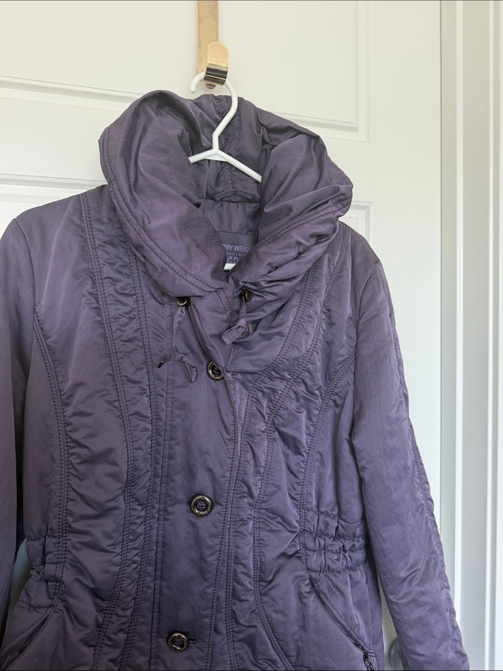 Gerry Weber Quilted tailored Puffer Jacket in Dusty Lavender - Picture 5 of 6